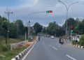 Kondisi Traffic Light Simpang Tugu Tangan Tanjungpinang saat Error, foto: Mael/detak.media