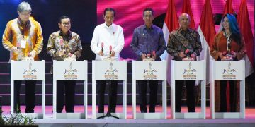 Presiden RI Joko Widodo (Jokowi) secara resmi membuka Pameran Pekan Raya Jakarta (PRJ) atau Jakarta Fair Kemayoran (JFK) tahun 2024, Rabu (12/06/2024). (Foto: Humas Setkab/Rahmat)