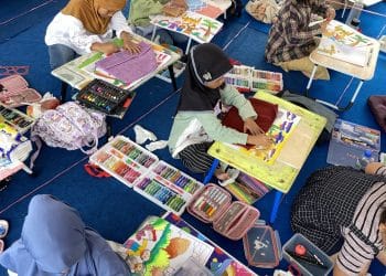 Dinas Perpustakaan dan Kearsipan Provinsi Kepulauan Riau saat mengadakan berbagai lomba tingkat SD, SMP, dan SMA serta masyarakat umum, foto: ist/detak.media