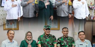 Silaturahmi Plt Gubernur Kepri Hj Marlin Agustina bersama Kapolda Kepri dan Danrem 033 WP, foto: ist/detak.media