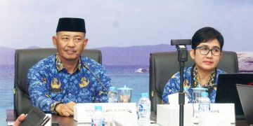 Sekda Prov Kepri, Adi Prihantara bersama Badan Pusat Statistik (BPS) Provinsi Kepulauan Riau menggelar Rilis Berita Resmi Statistik di Kantor BPS Provinsi Kepulauan Riau, Tanjungpinang,foto: ist/detak.media