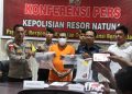 Pelaku beserta barang bukti diamankan Polres Natuna (foto: Humas Polres)