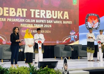 Suasana debat pasangan calon Bupati Natuna periode 2024-2029