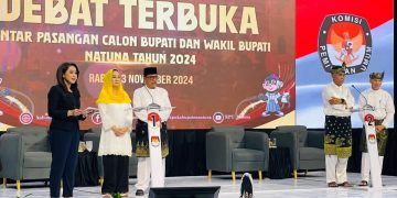 Suasana debat pasangan calon Bupati Natuna periode 2024-2029