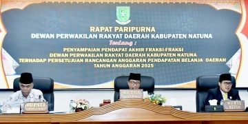 Paripurna dipimpin langsung oleh Ketua DPRD Natuna, Rusdi (foto: ist)