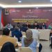 Komisioner lengkap KPU Kota Blitar konsolidasi bersama 45 KPPS menyiapkan data untuk sidang di MK.