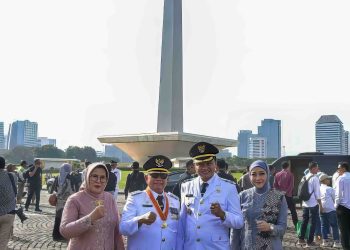 Bupati Blitar Rijanto dan Wakil Bupati Blitar Beky Herdiansyah saat di Jakarta usai dilantik pada Kamis (20/2/2025).