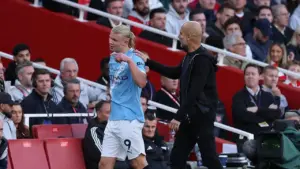 Guardiola Puji Kemarahan Haaland Setelah City Gagal Menang Lawan Monaco