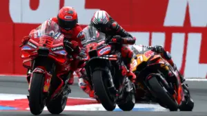 Marc Marquez dan Marco Bezzecchi Alami Kecelakaan di MotoGP Mandalika 2025