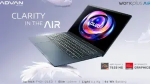 ADVAN Rilis Workplus Air, Laptop Premium dengan Prosesor AMD Ryzen 5 7535HS