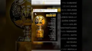 Golden Boy Awards 2025: Real Madrid dan PSG Paling Banyak Nominasi