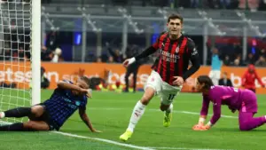Gol Tunggal Christian Pulisic Antar AC Milan Menang 1-0 Atas Inter Milan di Derby della Madonnina