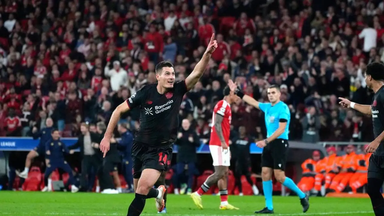 Gol Tunggal Patrik Schick Antar Bayer Leverkusen Raih Kemenangan Perdana Atas Benfica Di Liga Champions