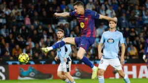 Hat-trick Robert Lewandowski Antar Barcelona Bungkam Celta Vigo 4-2 di La Liga