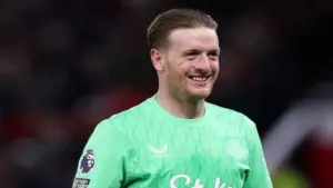 Jordan Pickford Jadi Man of the Match Dalam Kemenangan Everton Atas Manchester United