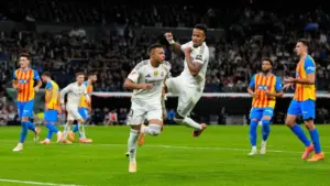 Kylian Mbappe Antarkan Real Madrid Menang Telak 4-0 atas Valencia di La Liga