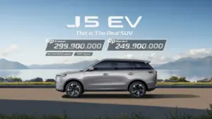Harga JAECOO J5 EV Dibawah Rp300 Juta, Kok Bisa Lebih Murah dari Rival?