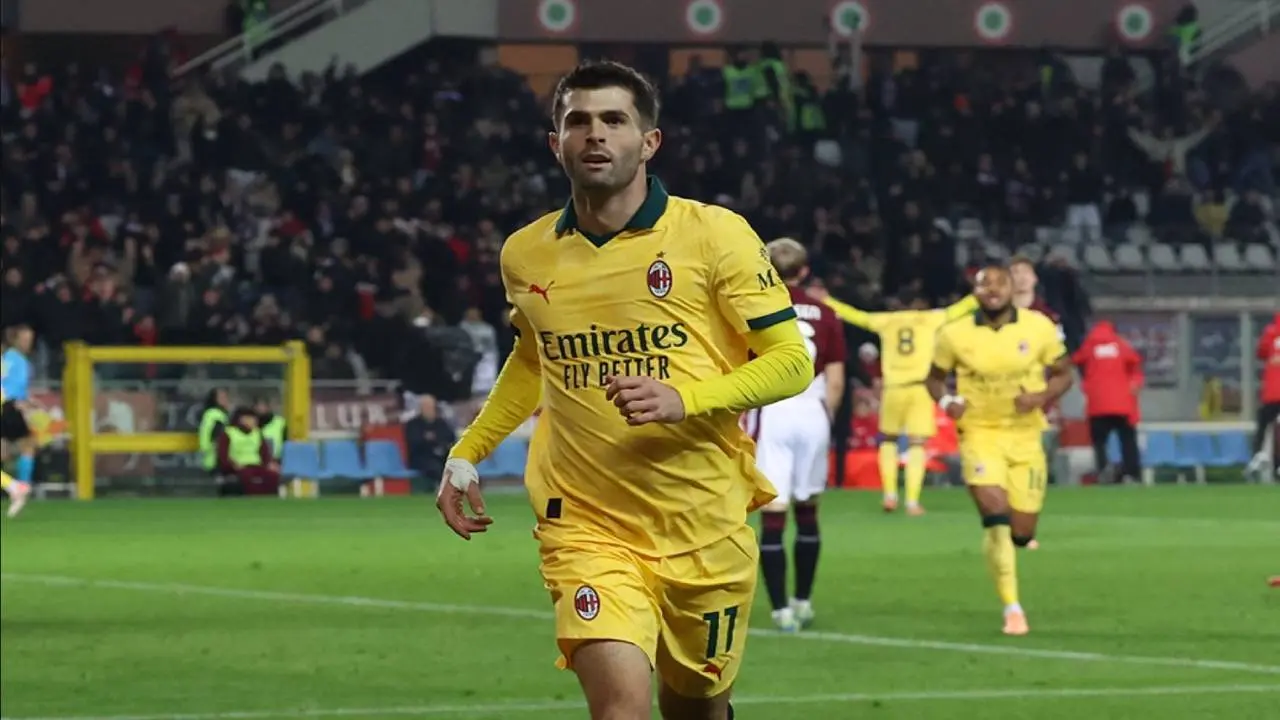 AC Milan Comeback Menang Dramatis 3-2 Atas Torino Berkat Brace Christian Pulisic dan Amankan Puncak Serie A