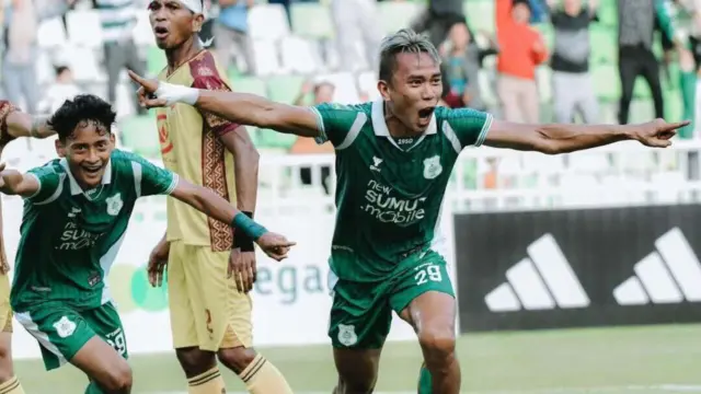Dua Gol Rudiyana Antar PSMS Medan Taklukkan Sriwijaya FC 3-1 di Stadion Jakabaring