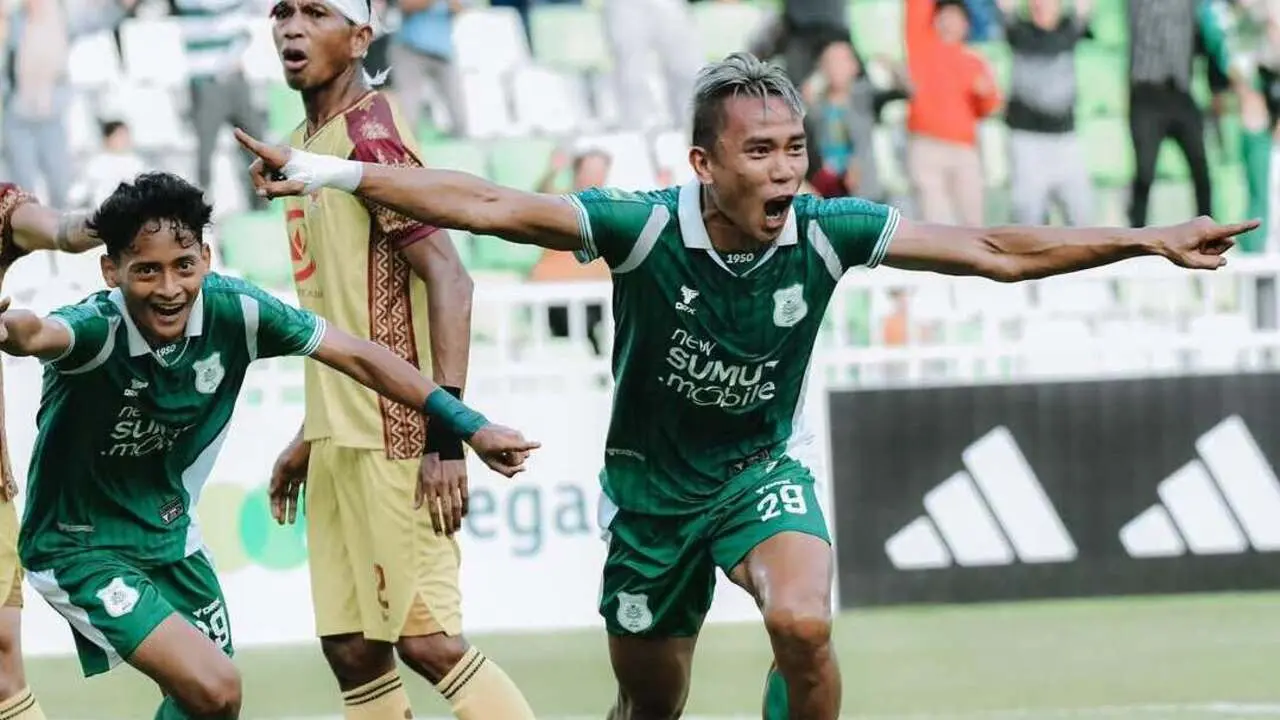 Dua Gol Rudiyana Antar PSMS Medan Taklukkan Sriwijaya FC 3-1 di Stadion Jakabaring