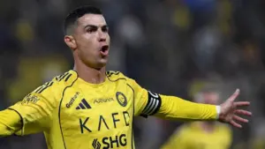 Gol Unik Cristiano Ronaldo ke Gawang Al-Ettifaq Dirayakan dengan Selebrasi Khas ‘Siuu’