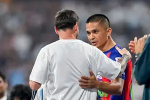 Momen Istimewa Lionel Messi Bertemu Sunil Chhetri, Ikon dan Legenda Sepak Bola India