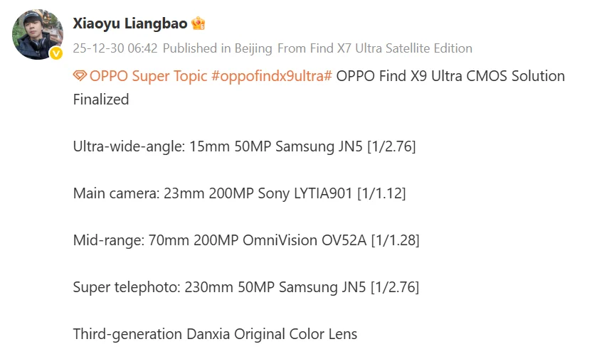 Rumor Sebut Oppo Find X9 Ultra Usung Dual Kamera 200 MP dengan Sensor OmniVision Baru