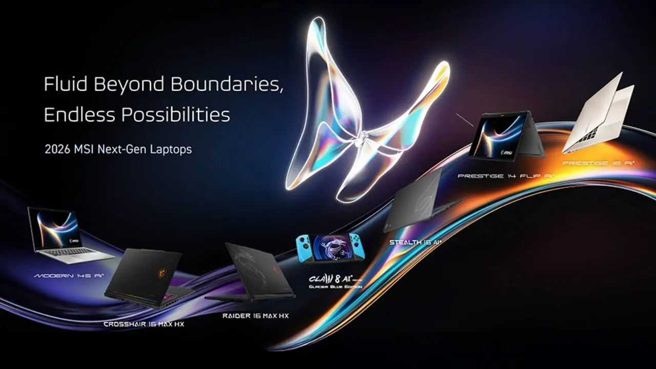 MSI Hadirkan Laptop Baru di CES 2026, Fokus Produktivitas Tinggi dan Performa Gaming