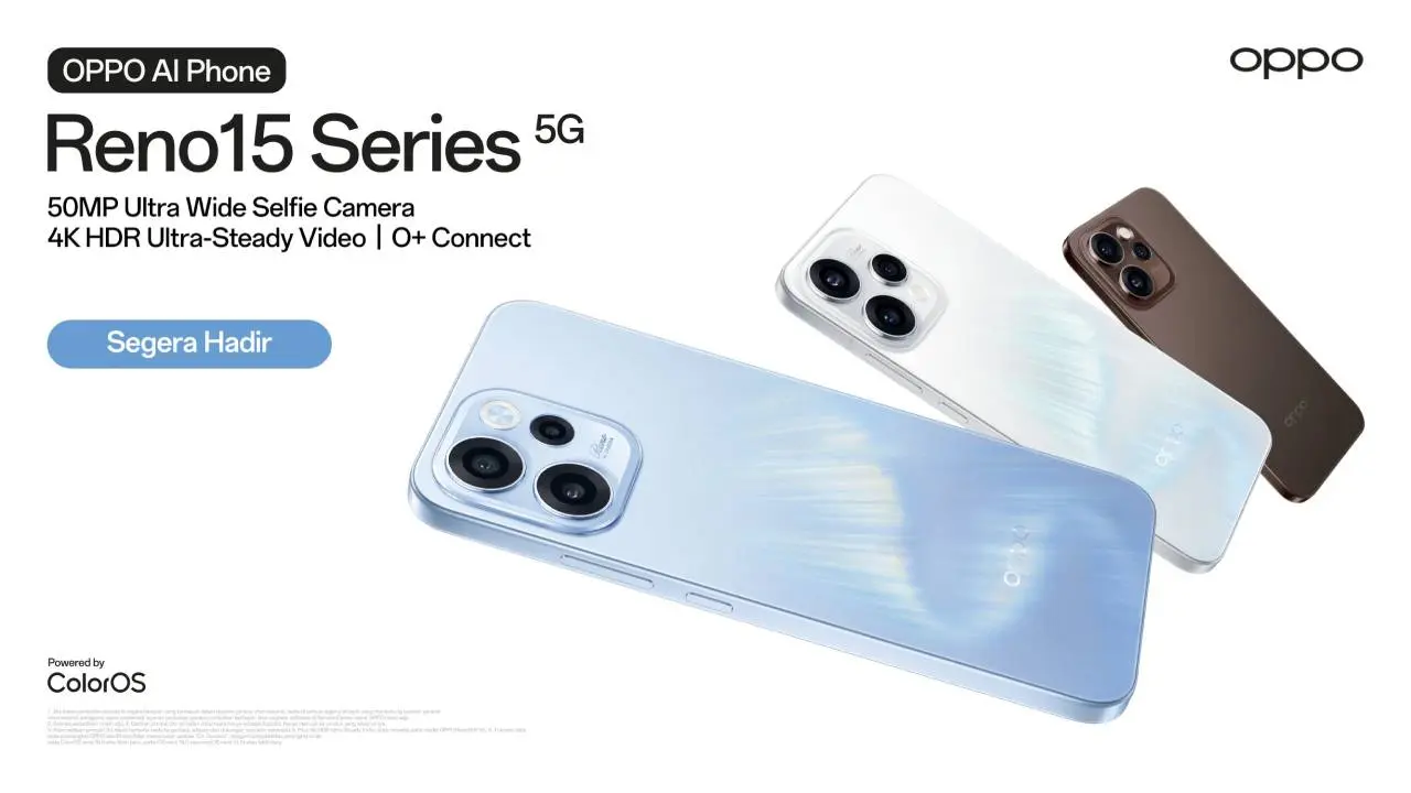 OPPO Luncurkan Reno 15, 15F, dan Pro Max Secara Global, Siap Masuk ke Indonesia dalam Waktu Dekat