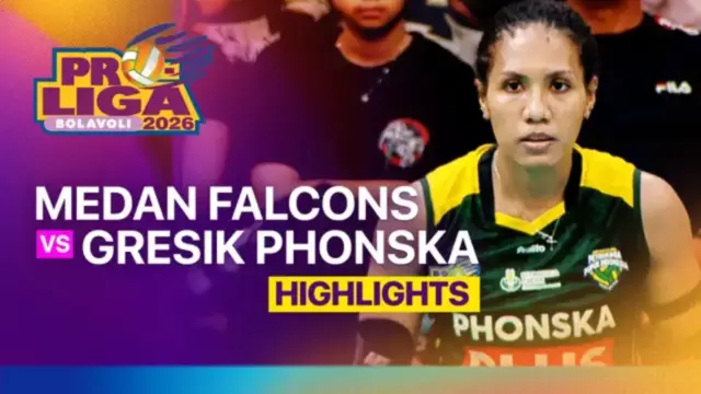 Hasil Proliga 2026 Putri: Gresik Phonska Taklukkan Medan Falcons Tiga Set Langsung