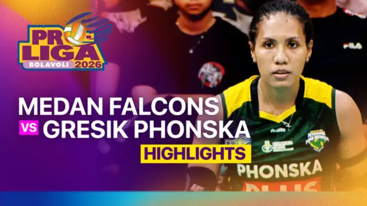 Hasil Proliga 2026 Putri: Gresik Phonska Taklukkan Medan Falcons Tiga Set Langsung