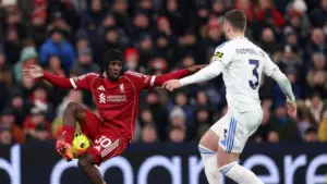 Liverpool Gagal Jinakkan Leeds, Frimpong Ungkap Kekecewaan Mendalam di Anfield