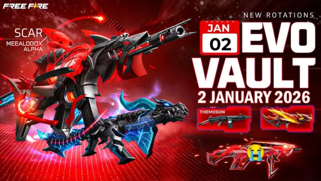 Kode Redeem FF 1 Januari 2026: Raih Skin Senjata dan Loot Box Spesial Tahun Baru