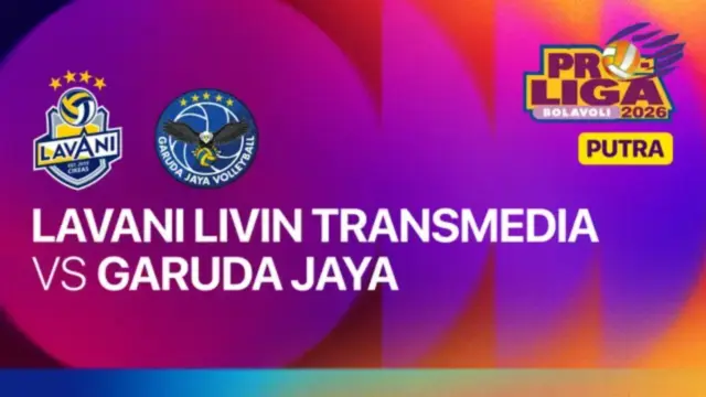 Link Live Streaming Proliga 2026 Jakarta LavAni vs Jakarta Garuda Jaya Sore Ini