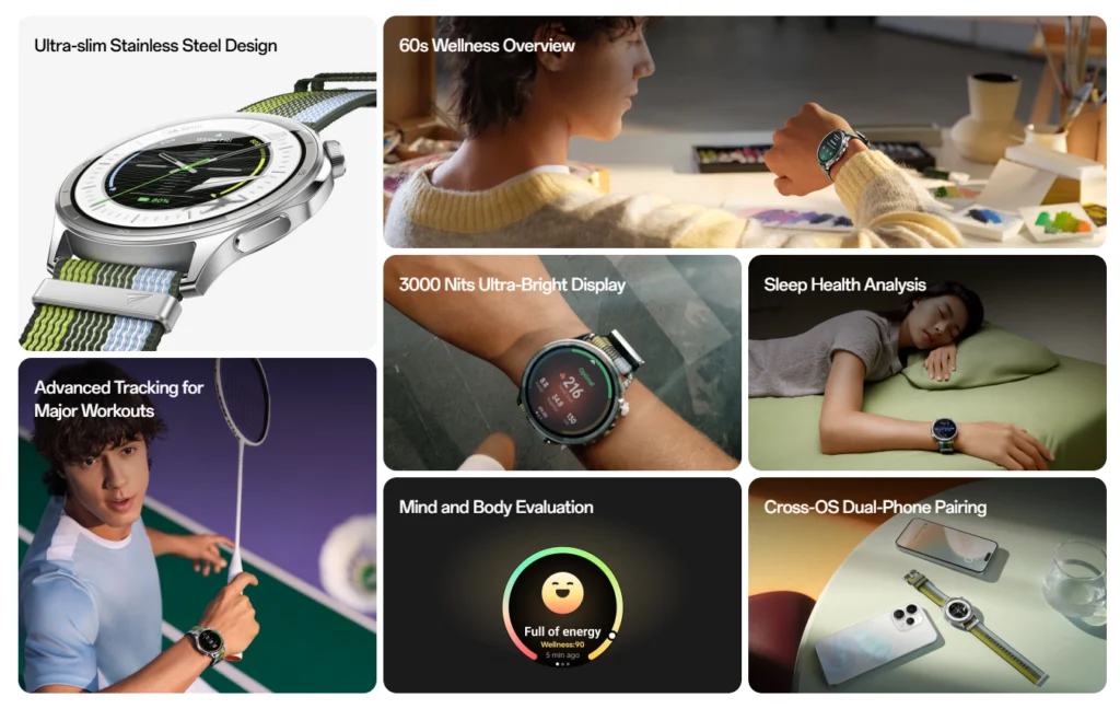 Oppo Watch S Resmi Meluncur Global, Hadirkan Layar 3.000 Nits dan 100+ Mode Olahraga Canggih