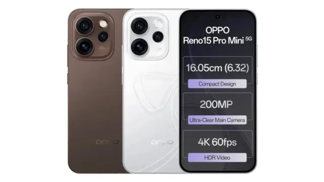 Oppo Reno 15, Pro, dan Pro Mini Meluncur di India dengan Kamera 200MP, Harga Mulai Rp8,5 Juta