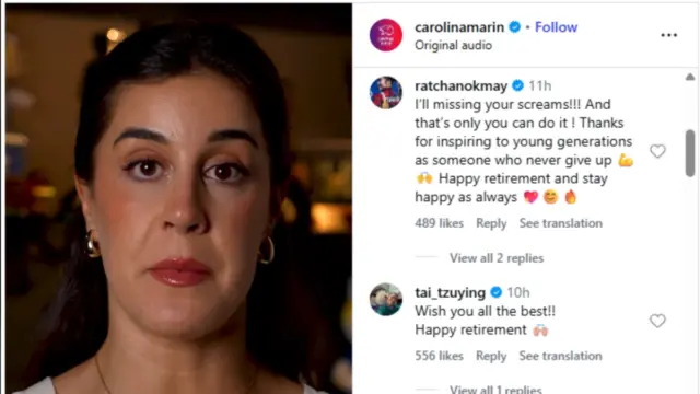 Resmi Pensiun, Carolina Marin Banjir Ucapan dari Tai Tzu Ying hingga Axelsen