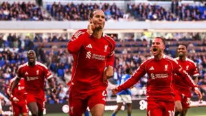 Gol Menit Akhir Virgil van Dijk Antar Liverpool Kalahkan Everton 2-1 di Derby Merseyside