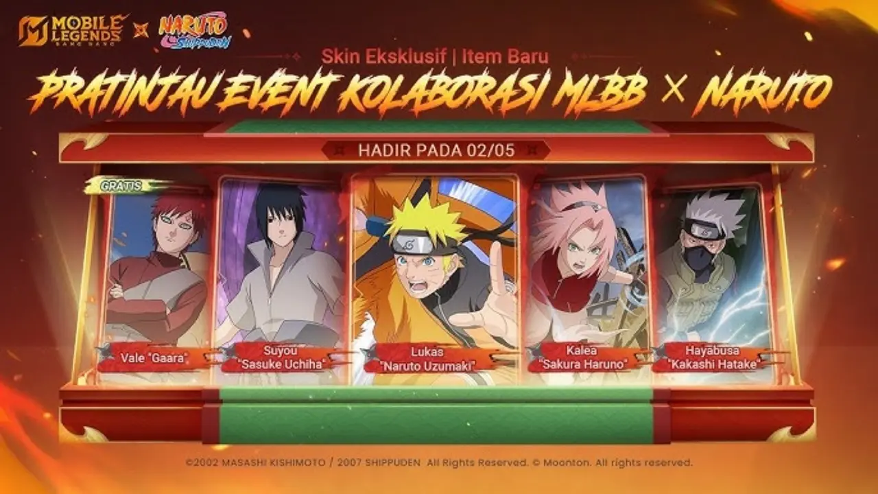 Premium Supply Naruto di Mobile Legends Cuma 2 Fase, Fase 3 Dipastikan Tidak Ada
