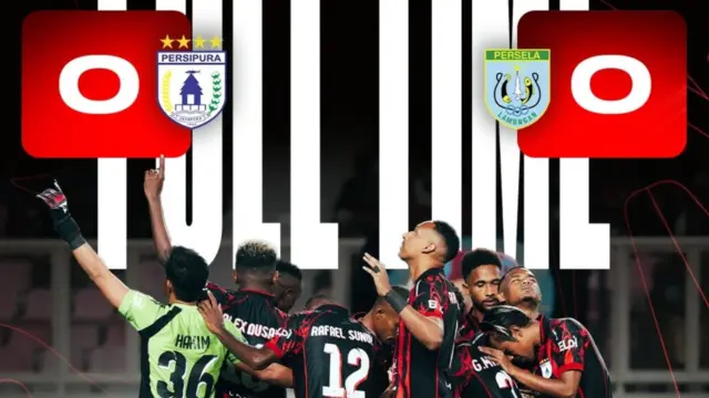 Hasil Persipura Jayapura vs Persela Lamongan 0-0: Mutiara Hitam dan Laskar Joko Tingkir Gagal Cetak Gol di Kandang Lawan