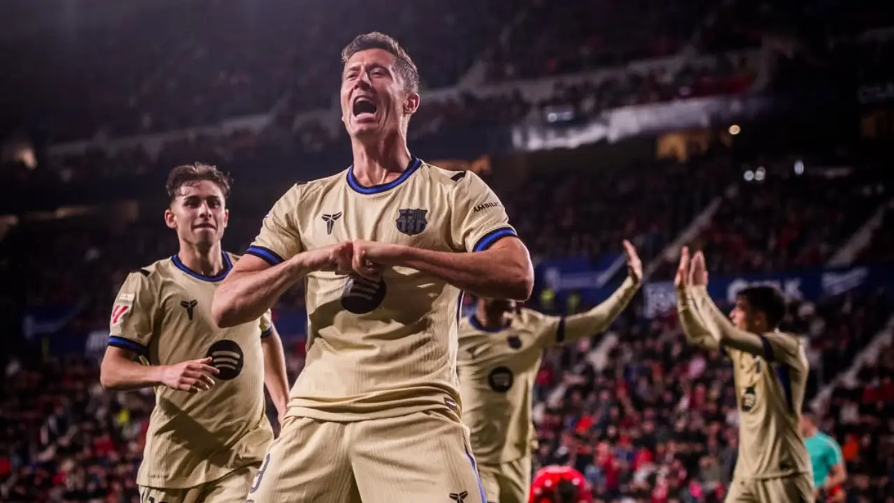 Hasil Osasuna vs Barcelona 1-2: Gol Lewandowski dan Torres Bawa Blaugrana Raih Poin Penuh