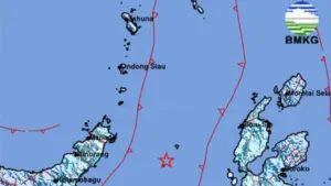 Gempa M 5,7 Guncang Tenggara Bitung, Sulawesi Utara