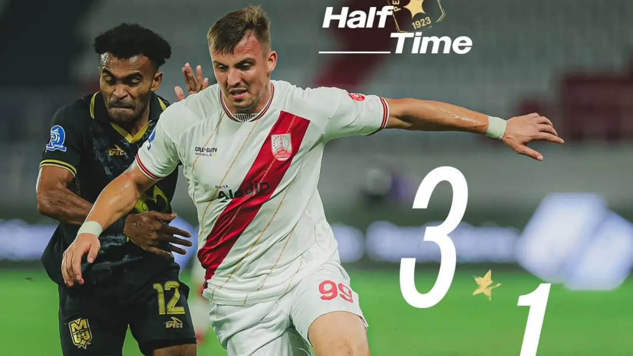 Hasil Sementara Malut United vs Persis Solo 3-1: Hattrick David da Silva Warnai Laga