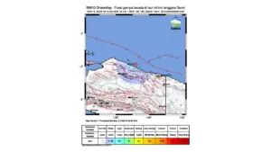 Gempa M 4,6 Guncang Tenggara Sarmi, Papua