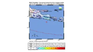 Gempa M 5,1 Guncang Tenggara Jember, Jawa Timur