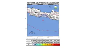 Gempa M 4,6 Guncang Tenggara Cilacap, Jawa Tengah