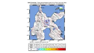 Gempa M 3,9 Guncang Timur Laut Luwu Utara, Sulawesi Selatan