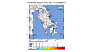 Gempa M 2,9 Guncang Tenggara Kolaka Timur, Sulawesi Tenggara