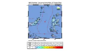 Gempa M 5,7 Guncang Tenggara Bitung, Sulawesi Utara