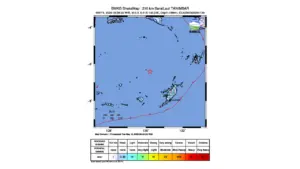 Gempa M 5,3 Guncang Barat Laut Tanimbar, Maluku